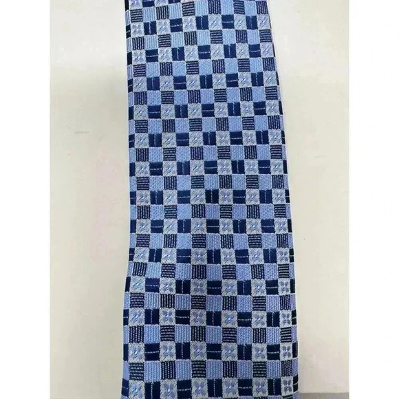 Youth Clip On Neck Tie - Set of Two - Black/White and Blue/Gray - Picture 5 of 11